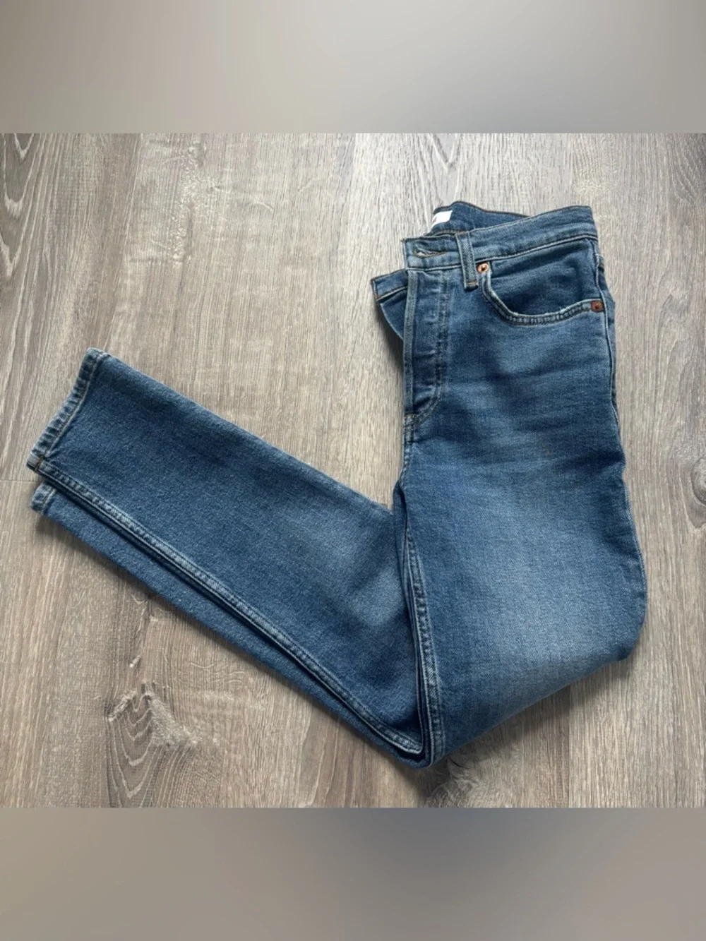 Re/Done 90’s High-Rise Ankle Crop Jeans size 23
